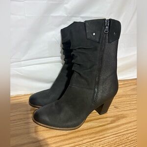 Elegant Black Heeled Boots
